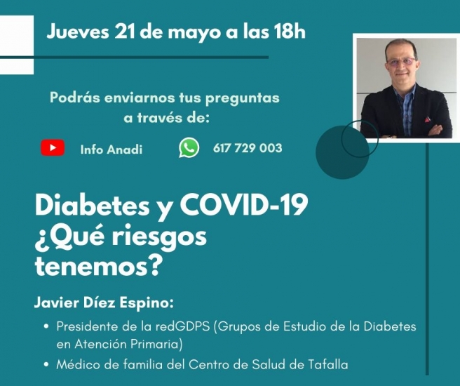 Charla: Diabetes y COVID-19 ¿Qué riesgos tenemos?